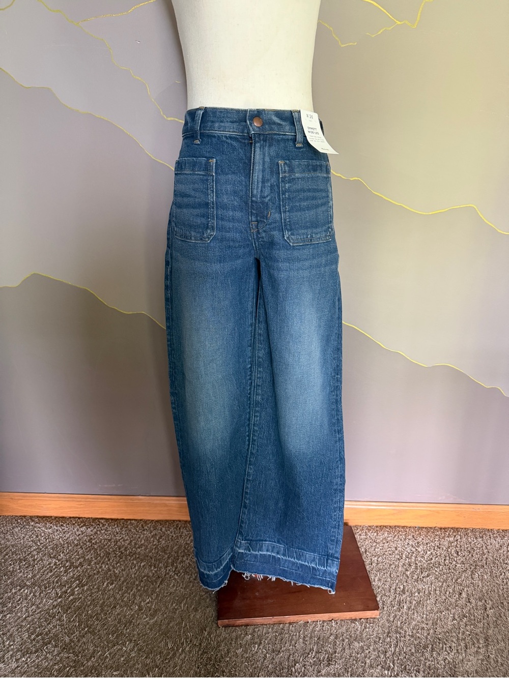 Madewell High-Rise Wide-Leg Jeans in Medium Blue